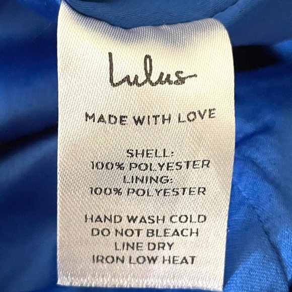 Lulus Sweetest Song Blue Floral Print Backless Long Sleeve Romper Size M - Picture 10 of 10